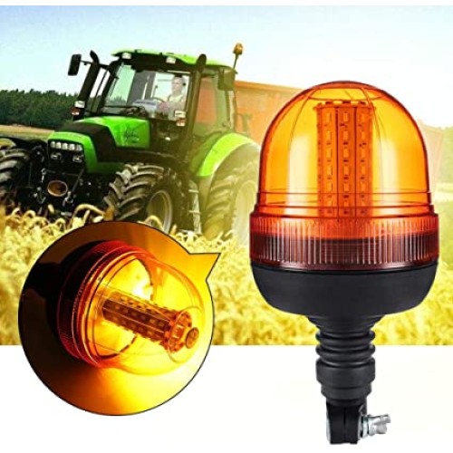 OT-03L-2 LED Rotating Flashing Amber Beacon Light 